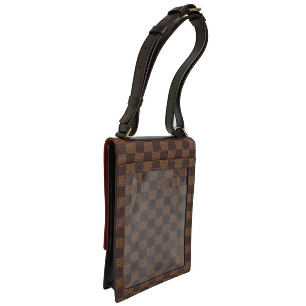 Louis Vuitton Bag Portobello Ebene Shoulder Damier Brown